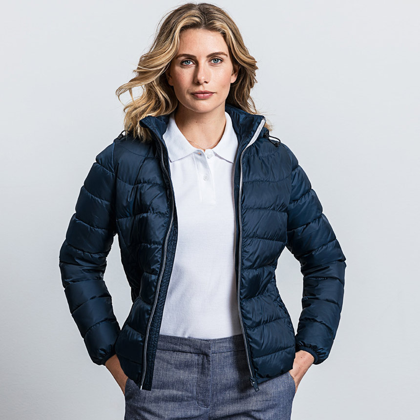 R440F-LADIES HODDED NANO JACKET